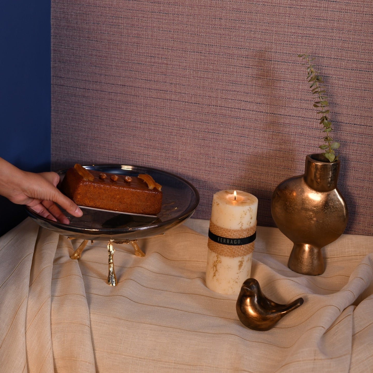 Lune Metallic Vases