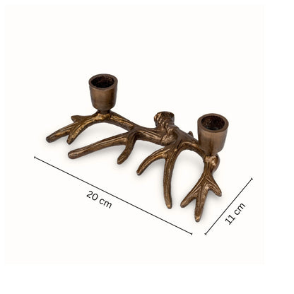 Rustic Antler Candle Stand