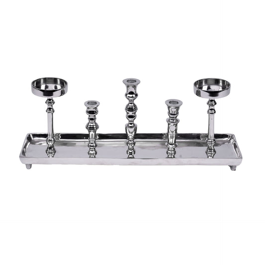 Silver Horizon Candelabra