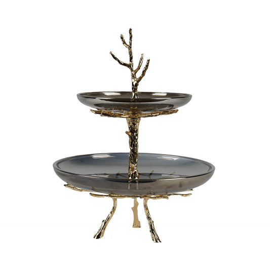 Opulent Radiance Tiered Tray