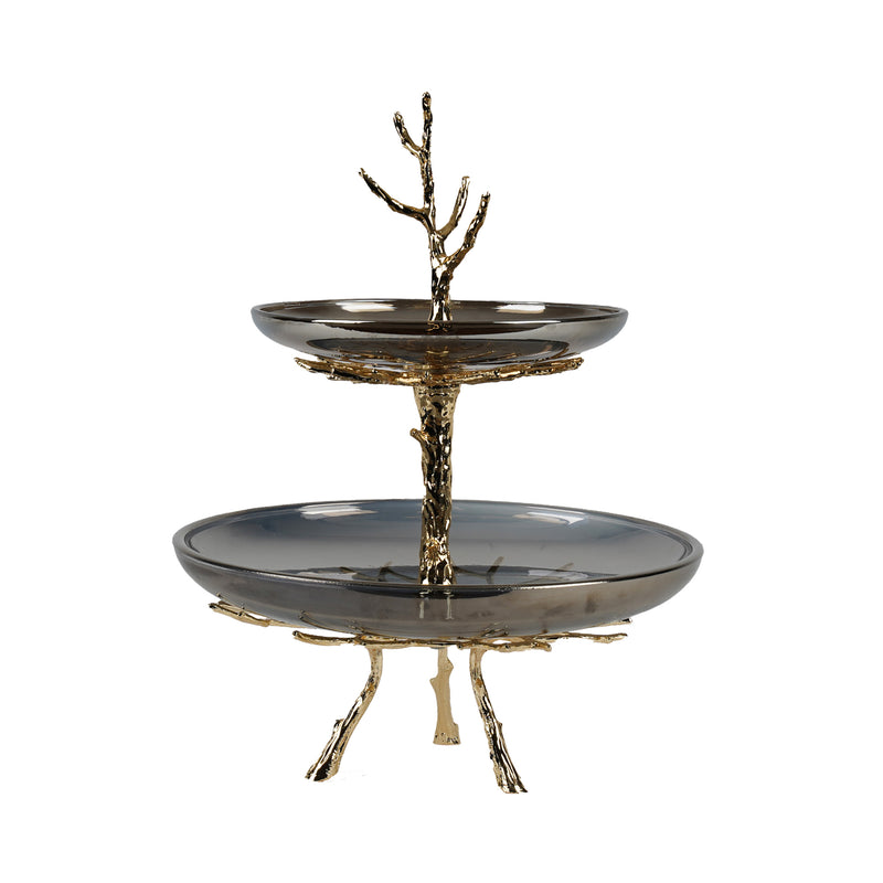 Opulent Radiance Tiered Tray