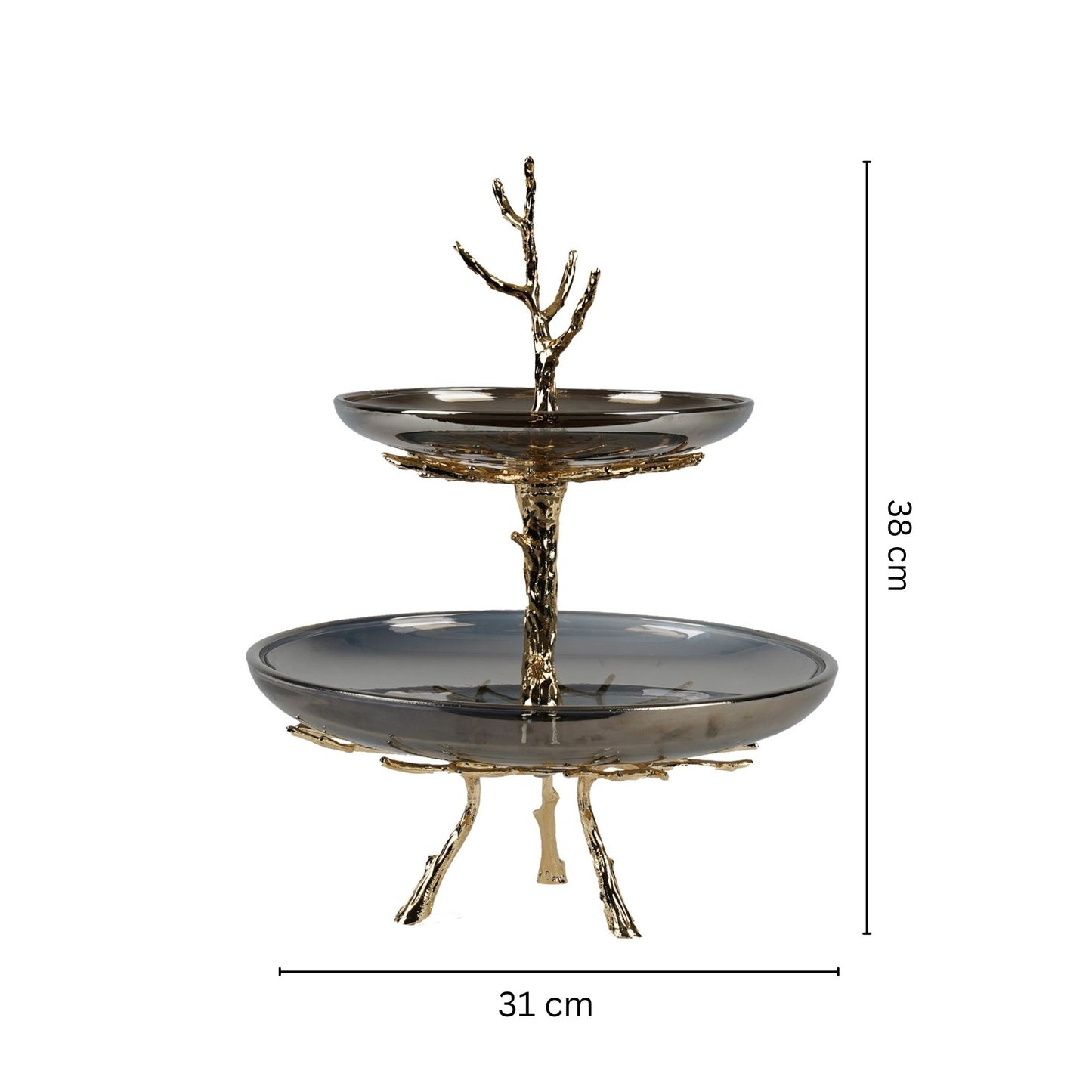 Opulent Radiance Tiered Tray