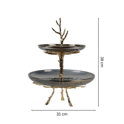 Opulent Radiance Tiered Tray
