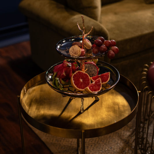 Opulent Radiance Tiered Tray