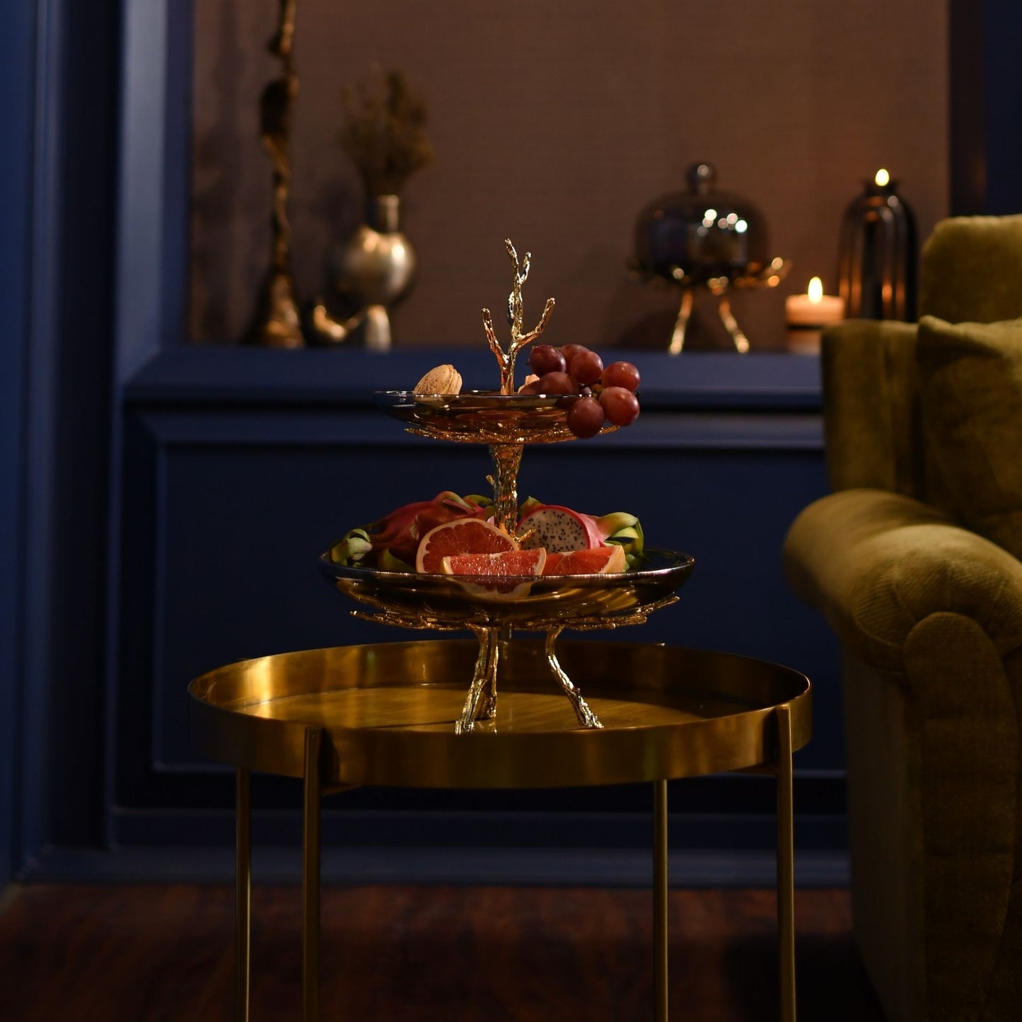 Opulent Radiance Tiered Tray