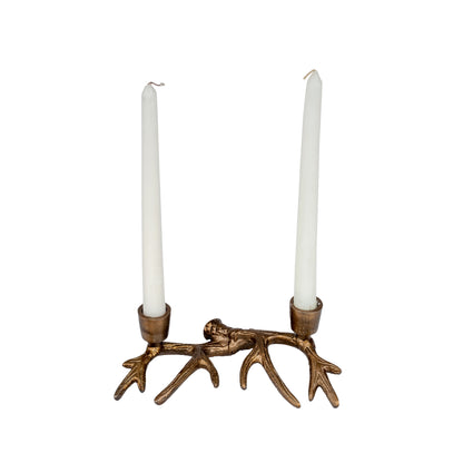 Rustic Antler Candle Stand