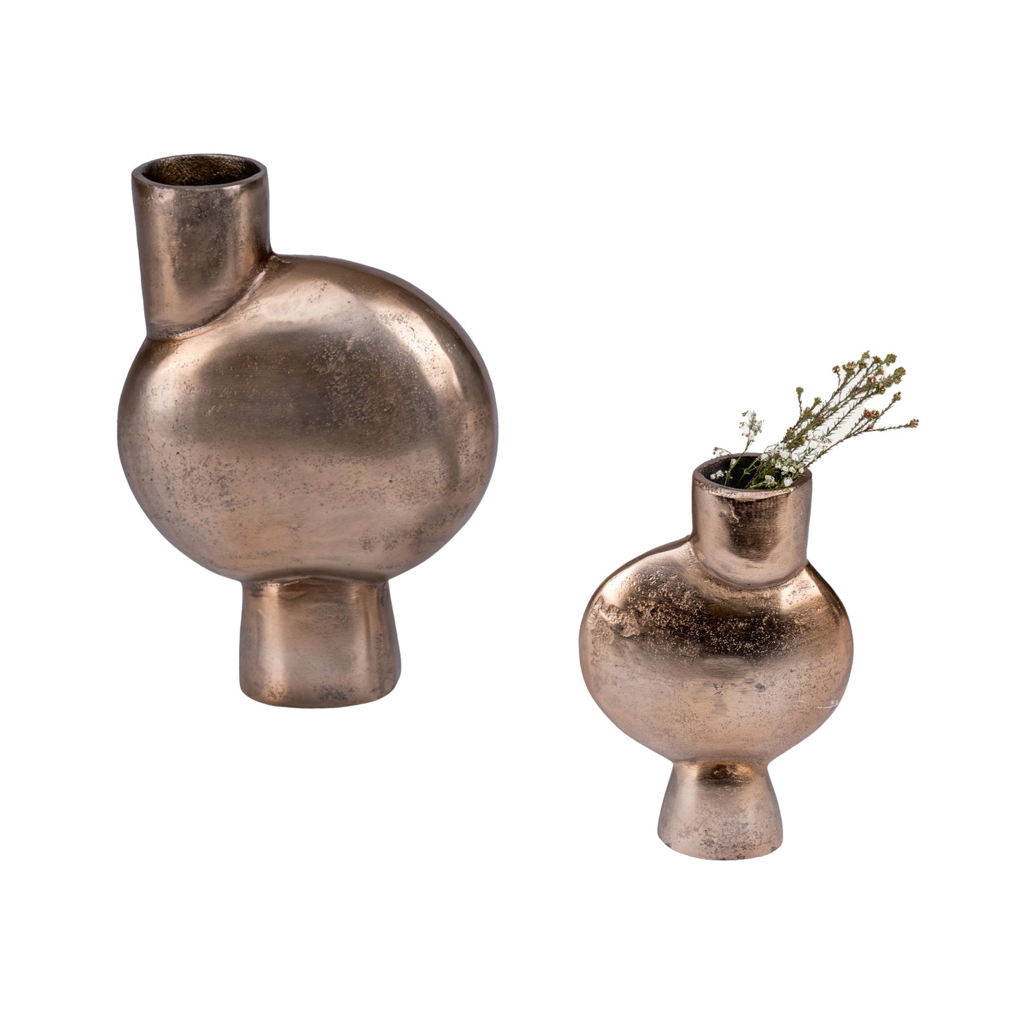 Lune Metallic Vases