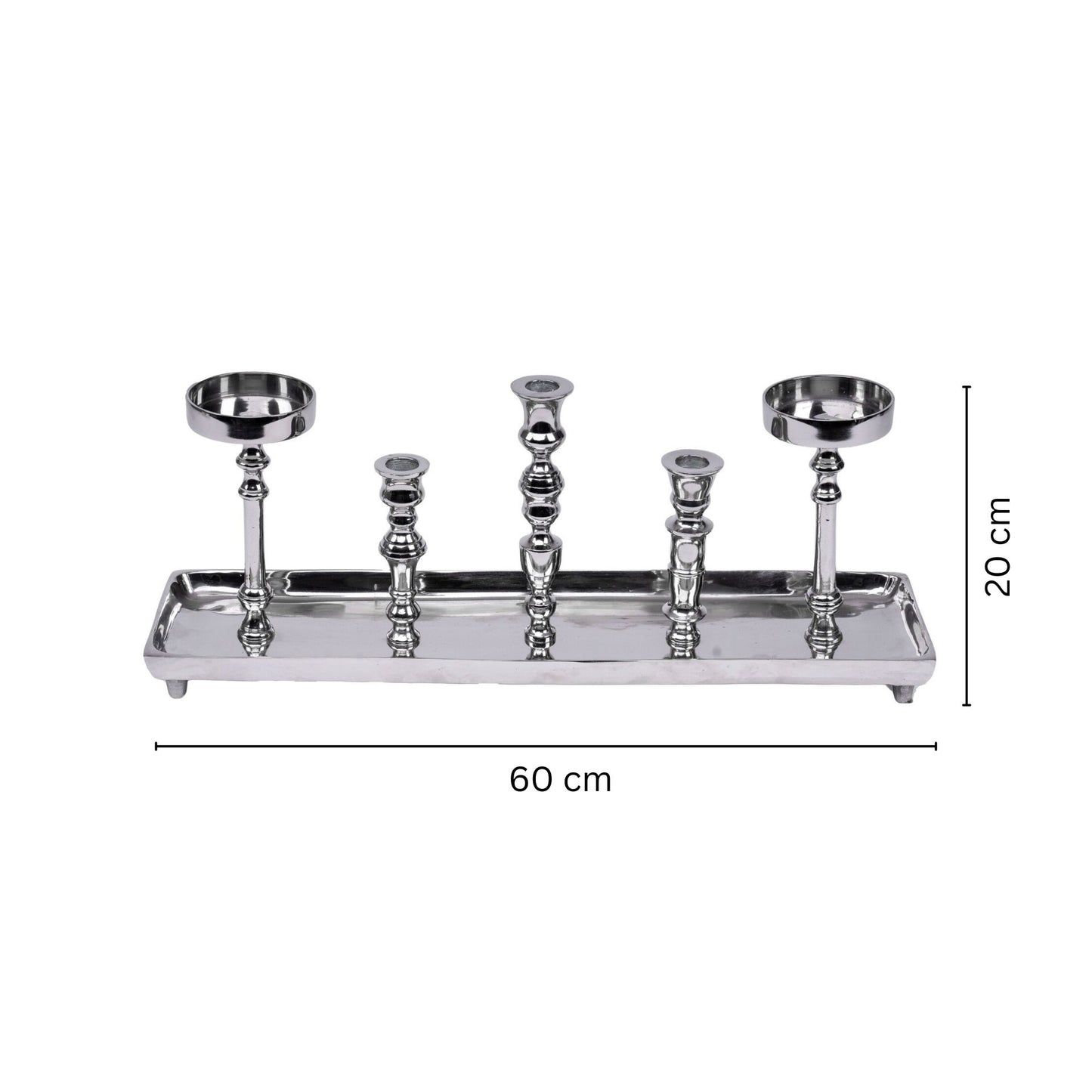 Silver Horizon Candelabra
