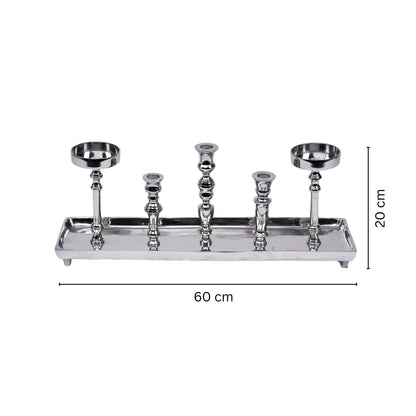 Silver Horizon Candelabra