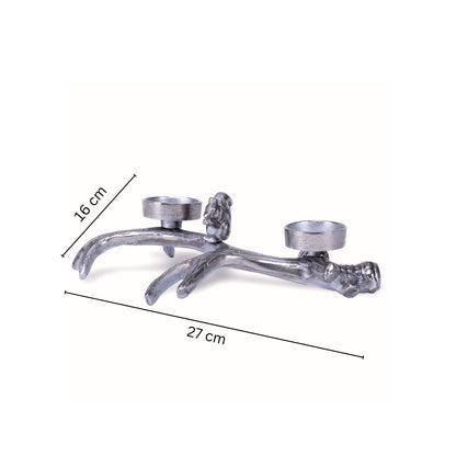 Squirrel Arbor Candle Stand