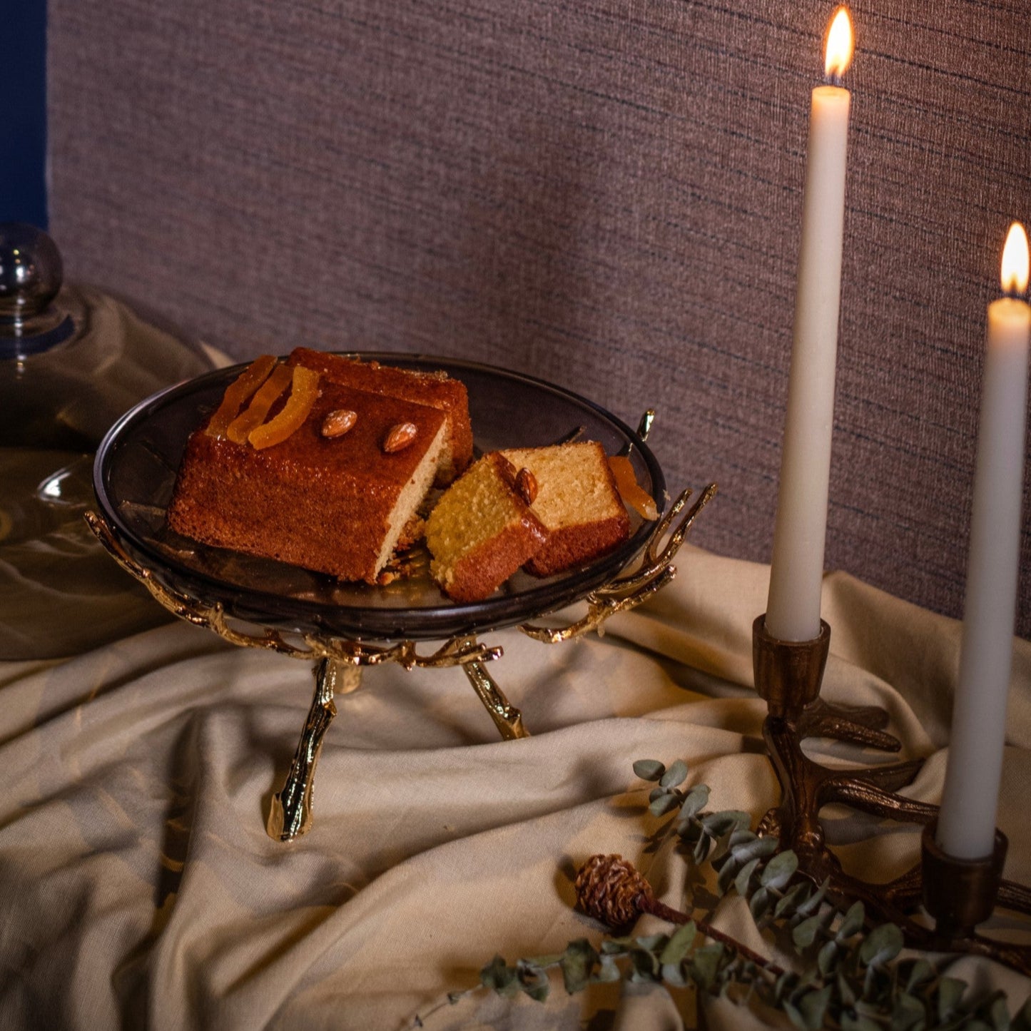 Rustic Antler Candle Stand