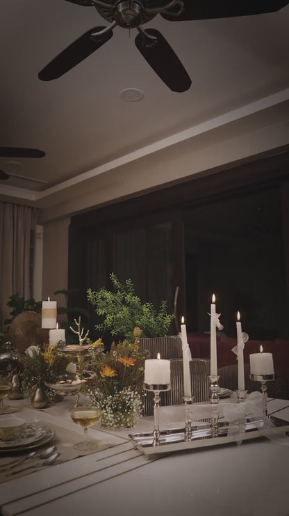 Silver Horizon Candelabra