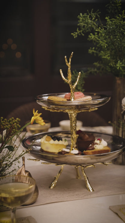 Opulent Radiance Tiered Tray