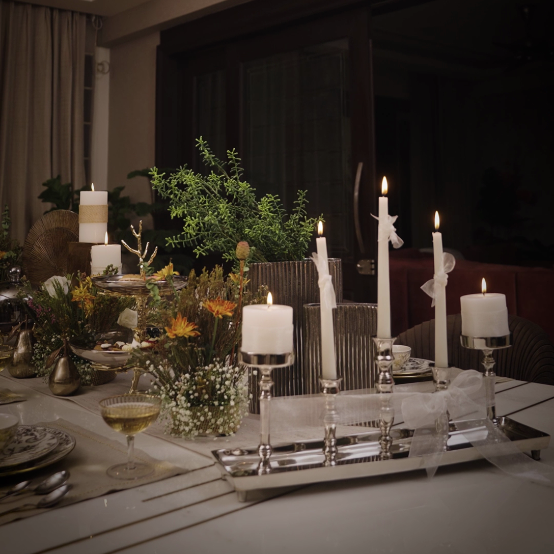 Silver Horizon Candelabra