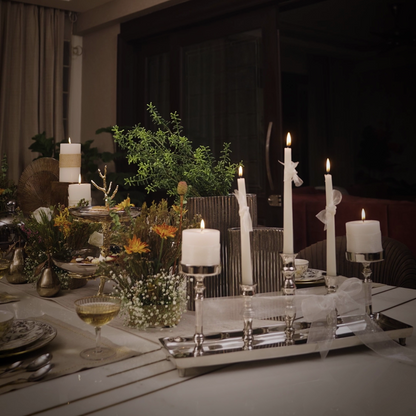 Silver Horizon Candelabra