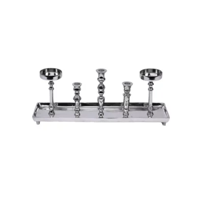 Silver Horizon Candelabra